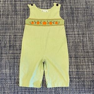 Smocked Pumpkin Longall 18M